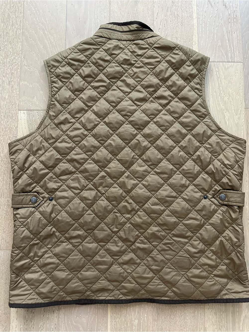 Peter Millar Essex Quilted Vest Men’s XL Olive Fleece Lined Windproof Full Zip - Picture 2 of 9